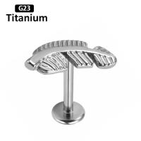 Piercing de titanio para la oreja, g23, labret tragus, anillos para labios, hilo interno, hélice, pendientes, aros para cartílago daith, 2 uds. - details 19
