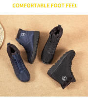 Zapatos de algodón para nieve impermeables antideslizantes, botas cortas de gran tamaño, botas gruesas de terciopelo - details 5