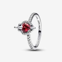 Anillo De Plata Esterlina S925 Para Mujer Estilo Villano Reina Mala Moda Creativa Con Zirconia Roja Joyería Regalo De Compromiso - details 2