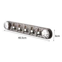 Colgador de ropa con ventosa de 6 ganchos, ganchos para abrigos y ropa extraíbles sin perforaciones, perchero colgante de ABS que ahorra espacio para Baño - details 0