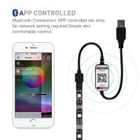 GAHADA Luz de Tira LED RGB Moderna Controla tu Móvil por Bluetooth Iluminación de Resalta para Televisores Cinta Flexible 5m o Más - details 5