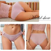 3 unids/set de bragas de algodón para mujer, M-2XL de tiro bajo, ropa interior de encaje de retales a la moda, calzoncillos suaves para mujer, lencería 2022 - details 2