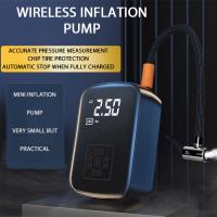 1Compresor de aire portátil para automóvil, inflador, bomba inalámbrica de mano, ligera,Adecuado para inflar y desinflar neumáticos de automóviles y motocicletas. - details 0