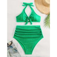 Traje de baño de gran tamaño para mujeres embarazadas, cubierta de vientre de color sólido de moda, vacaciones de primavera caliente - details 12