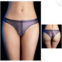 Ropa interior sexy para mujer, brillante y aceitosa con cremallera, ropa interior transparente sin costuras - details 27