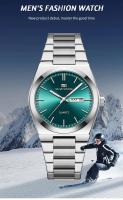 Reloj de Cuarzo MAYZHISU para Hombres Acero Inoxidable, Resistente al Agua, Calendario Doble, Estilo de Ocio y Negocios - details 0