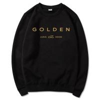 Sudadera con Capucha Dorada JungKook Estilo Estético para Mujer Impresión de Letra de Álbum - details 13