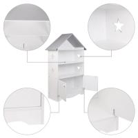 Estantería para niños, estantería para niños con puerta, estante de almacenamiento, estantería de exhibición, libros para guardería, juegos, juguetes, organizador ordenado - details 5