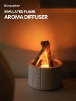 KINSCOTER Difusor de Aroma con Llama Simulada, Humidificador de Aire Ultrasónico con Lámpara LED de Aceite Esencial - details 9