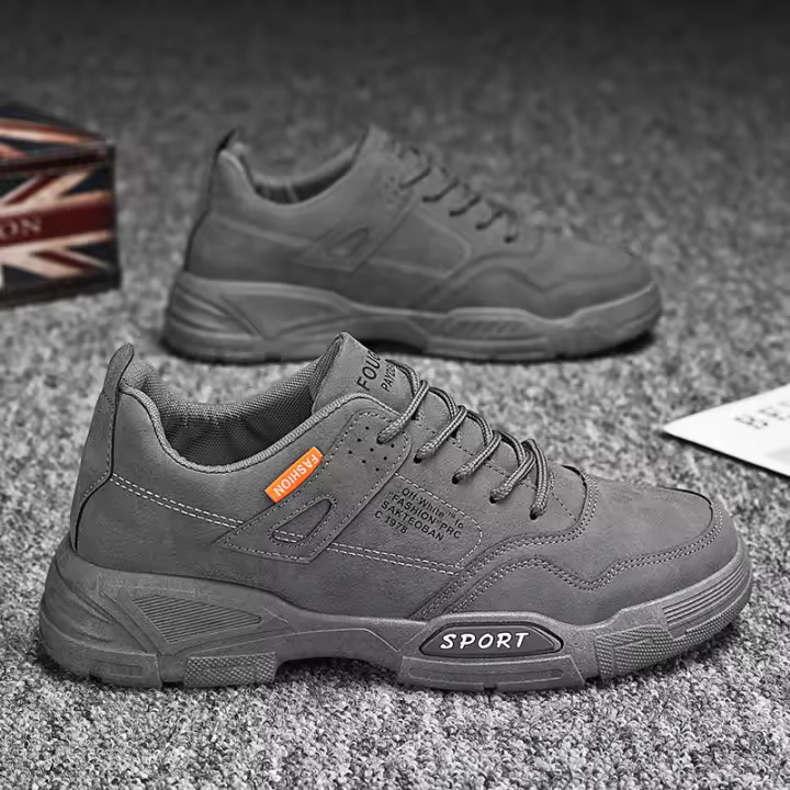 Nueva primavera plataforma zapatos casuales para hombres Versátiles de trabajo seguro con botas Martin - 1