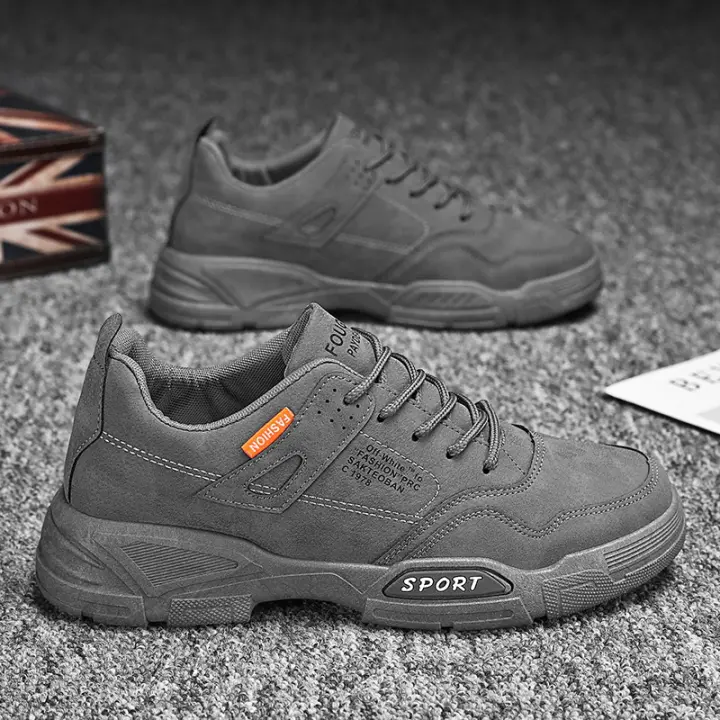 Nueva primavera plataforma zapatos casuales para hombres Versátiles de trabajo seguro con botas Martin - 1