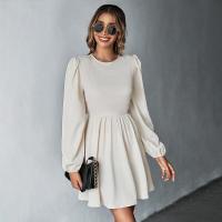 Vestido Largo de Manga Larga para Mujer con Cintura Estética Primavera Otoño 2025 - details 1