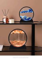 Reloj de Arena Movedo 3D Arte de Mar Erizo Decoración de Hogar y Oficina Regalo Ideal - details 9