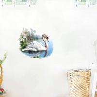 Decalque de Pared de Ganso de Arte Rátel QB6 3 Rateles para Decoración del Hogar - details 0