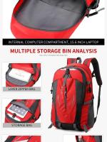 Bolsa de Montañismo al aire libre portátil, bolsa de viaje de gran capacidad, mochila impermeable para hombres y mujeres, mochila de viaje ligera - details 4