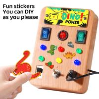 Tablero de Juego Montessori con Luz LED y Destornillador Juguete Educativo de Desarrollo Temprano para Actividades de Viaje - details 3