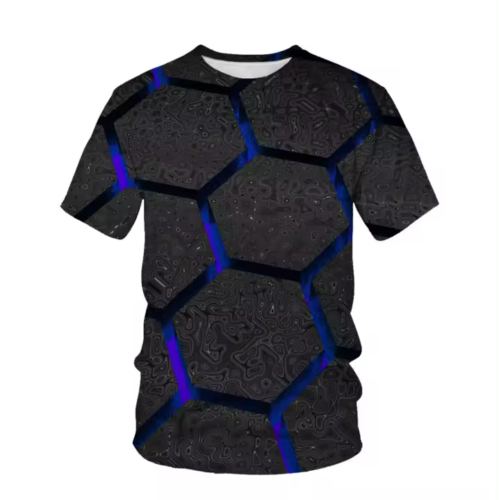 Camisetas 3D para Hombres Manga Corta Larga Moda Popular Ropa de Belleza Impresa - 1