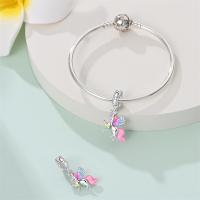 Encanto de Flamenco y Unicornio de Plata Esterlina 925 Joyería de Pulsera Original DIY para Mujeres - details 56