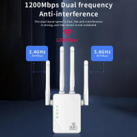 AMPLIFICADOR DE enrutador WiFi de 1200Mbps, extensor de señal 5G, amplificador de red, repetidor inalámbrico de largo alcance para el hogar y la Oficina, nuevo - details 2
