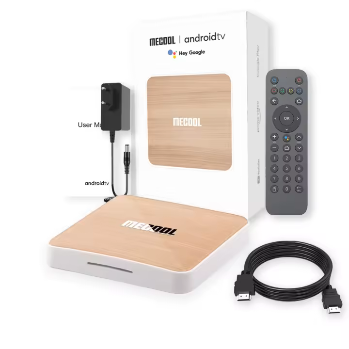 MECOOL-Dispositivo de TV inteligente KM6, decodificador con Android, certificado por Google, 4K, Amlogic S905X4, wi-fi 4 + 64G, LAN 1000M, WiFi 2,4G/5G, reproductor multimedia - 1