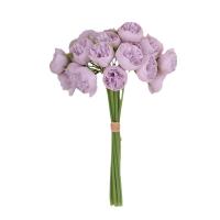 Ramo de novia 27 cabezas emulación peonía té rosa tallo largo flor falsa 30cm peonía novia flor hogar - details 18