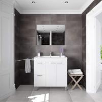 Módulo de Espejo y Cajones Brillo Blanco Tamaño 80x80x45cm Muebles de Baño - details 8
