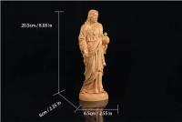 20cm tallado a mano tradicional hogar sala de estar decoración de iglesia boj tallado católico estatua de Jesús adornos - details 3
