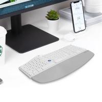 Teclado dividido ergonómico inalámbrico GM901D, reposamanos suave con batería AAA, 2,4G, USB y BT (+ BT1 BT2), para Windows y Mac - details 4