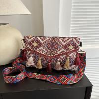 Bolso de hombro con borla para mujer, bandolera de estilo étnico de nicho popular, nueva tendencia, a la moda, con personalidad, 2024 - details 11
