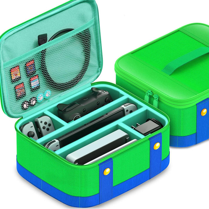 Bolsa de almacenamiento grande para Nintendo Switch, estuche protector de transporte de viaje para consola OLED Pro, accesorios para Switch
