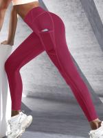 Nuevas mallas de cintura alta para mujer, mallas elásticas de Yoga con bolsillos, Push Up Fiess, ropa deportiva para correr, pantalones de Color sólido - details 15