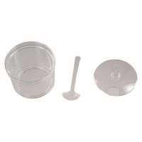 Cuchara y tapa para condimentos, tarro acrílico transparente a prueba de goteo, recipiente para condimentos visible, mesa de comedor - details 2
