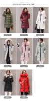 Chaqueta Parka de Invierno 2024 Cálida, Gruesa, Ajuste Delgado, Manga de Abrigo con Forro de Piel para Mujeres Moda de Talla Grande, Abrigo de Plumífero - details 2