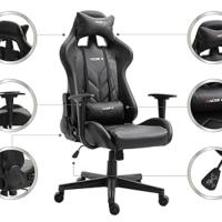 T-LoVendo Racer X, silla tipo gaming y de escritorio, vista general, detalles.