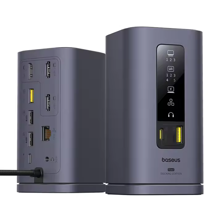 Baseus Estación de Acoplamiento 11-en-1 Adaptador de Transferencia de Datos a Alta Velocidad 10Gbps - 1