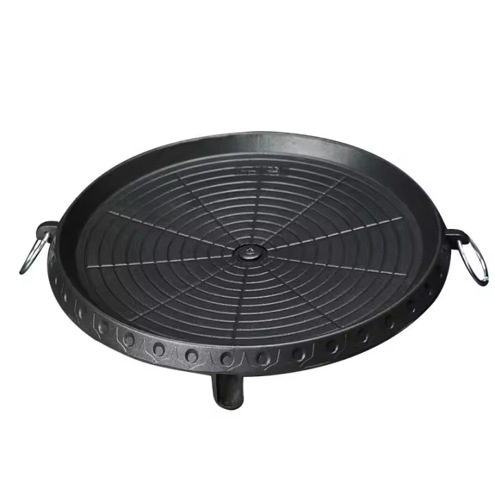 Sarten de Parrilla Coreana Antiadherente Plato de Cobijo para Barbacoa en Interiores y Exteriores para Fiestas de Playa y Camping - 1