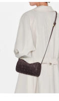 Bolso de mano tejido a mano - Multicolor (café/marrón claro/gris) Bolso de hombro compacto con cierre de cremallera para mujer, teléfono y artículos esenciales, diseño duradero y elegante - details 1