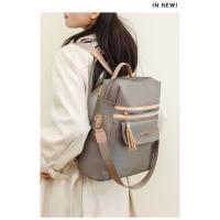 Mochila De Trabajo ligera para mujer, morral de viaje informal, resistente al agua, color negro y rosa - details 7