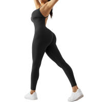 Mono ajustado para mujer, mono deportivo informal para todas las estaciones, ropa deportiva ajustada sin mangas, mono todo en uno, ropa para mujer - details 3