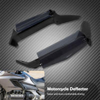 2xMotorcycle ABS Adjustable Windshield Side Wing Windshield Air Deflector Plastic For Honda Gold Wing GL1800D Tour 2018-2021 - details 0