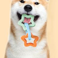 Juguetes para mascotas, dientes roedores, juguetes de TPR, anillo de tracción de estrellas, suministros para perros, juguetes, anillo doble, juego de juguetes auto-hi - details 18