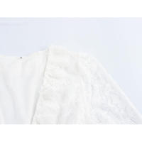 Vestido Largo de Encaje OUWU Estilo Playero con Volantes Escalonados para Mujer - details 2
