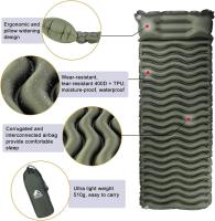 Colchón Inflable Portátil Esterilla Ligero, Resistente, Ideal para Acampar, Viajar a la Playa - details 20