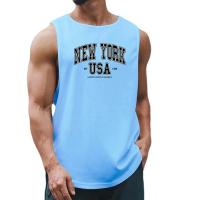 New York Usa Est 1788 Street City Letter Fashion Sports Tank Tops Men Summer High Quality Gym Clothing Bodybuilding Fitness Vest - details 4