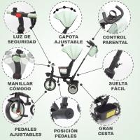 Bicicleta de Niño Plegable Evolutiva Asiento Reclinable y Giratorio 360 - details 11