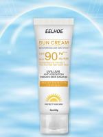Protector solar corporal, crema solar blanqueadora, bloqueador solar femenino, control de aceite protector, crema 90 Max, piel antienvejecimiento, SPF hidratante - details 14