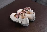 Zapatos de princesa de cristal para niña de cuero floral para niño, estilo coreano, zapatos de baile con lazo para fiesta y boda - details 8