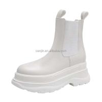 Modelo de llegada: tacones altos de marca para mujer, piel Oxford, botas Chelsea, precio bajo de invierno para mujer - details 0