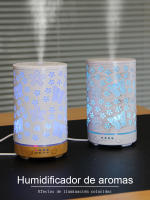 Humidificador de aire ultrasónico, difusor de aromaterapia de aceites esenciales, mariposa hueca con atomizador de luz LED de co - details 1