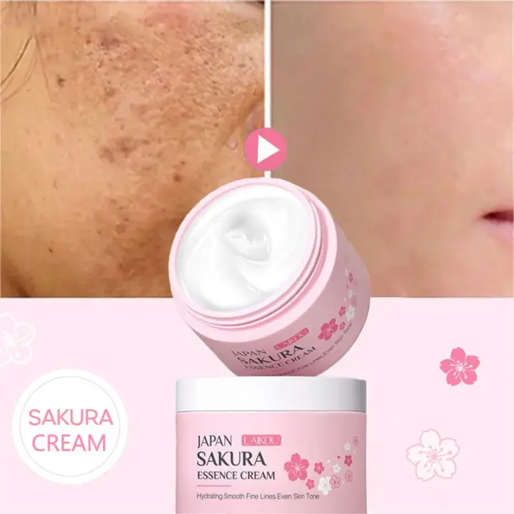 Crema de suero facial japonesa Sakura, eliminador de arrugas, antienvejecimiento, se desvanece, líneas finas, reafirmante, vitamina C, blanqueamiento, rejuvenecimiento, cuidado de la piel - 1